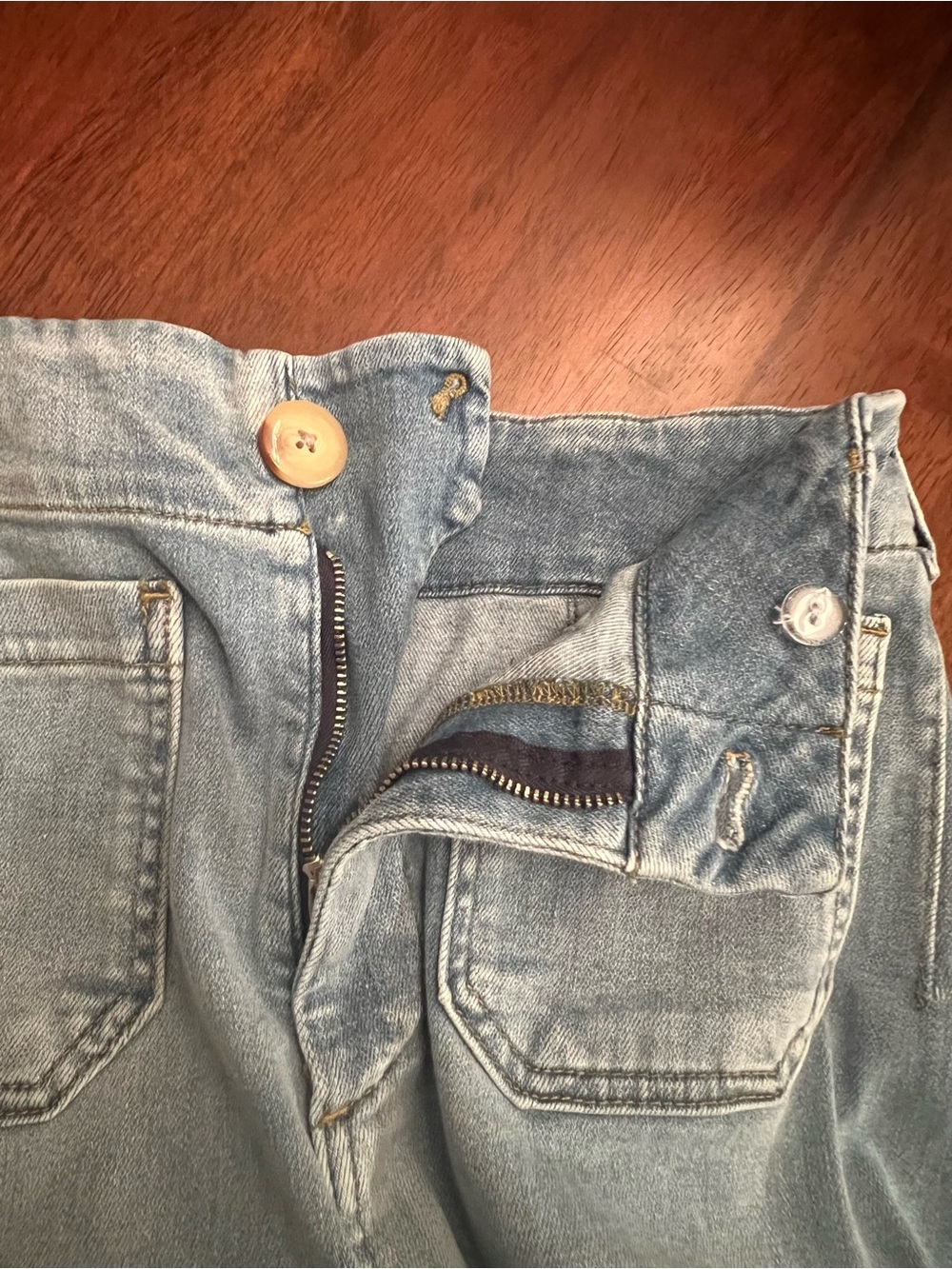 Anthropologie Maeve The Colette High-Rise Wide-Leg Cropped Jeans Size 25 Blue - Picture 6 of 9